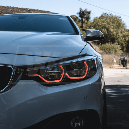 West Coast Euros Lighting IKON Style YELLOW/WHITE/RED Color Switching LED Headlights (CODING INCLUDED) - BMW F80 M3 / F82 M4 / F32 4 Series