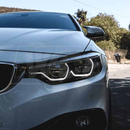 West Coast Euros Lighting IKON Style YELLOW/WHITE/RED Color Switching LED Headlights (CODING INCLUDED) - BMW F80 M3 / F82 M4 / F32 4 Series