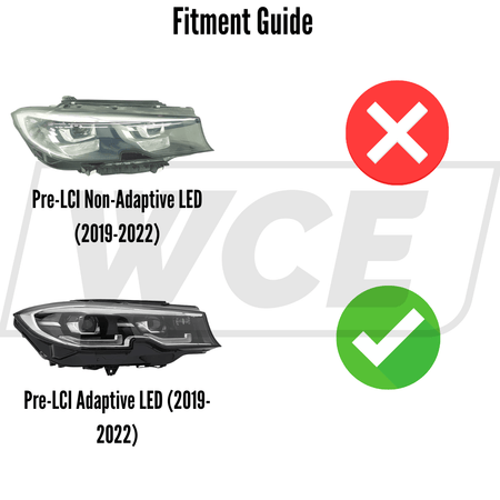 West Coast Euros Lighting Laser Style LED Color Switching Yellow/White Headlights V1 - G20 3 Series (Pre-LCI Non-Laser Only)