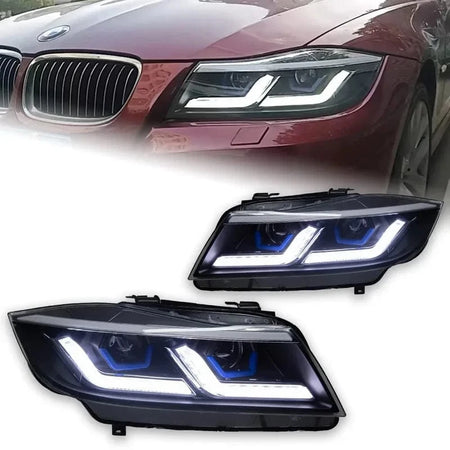 West Coast Euros Lighting Laser Style LED Headlights V1 - E90 3 Series