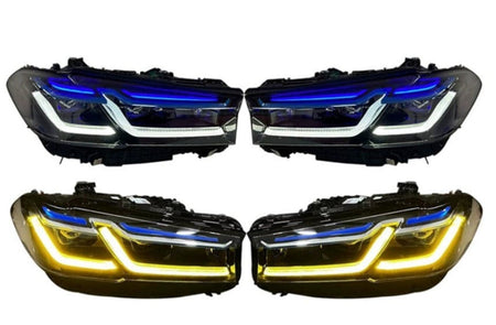 West Coast Euros Lighting Laser Style Yellow / White Color Switching LED Headlights - F90 M5 / G30 5 Series