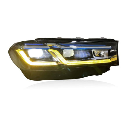 West Coast Euros Lighting Laser Style Yellow / White Color Switching LED Headlights - F90 M5 / G30 5 Series