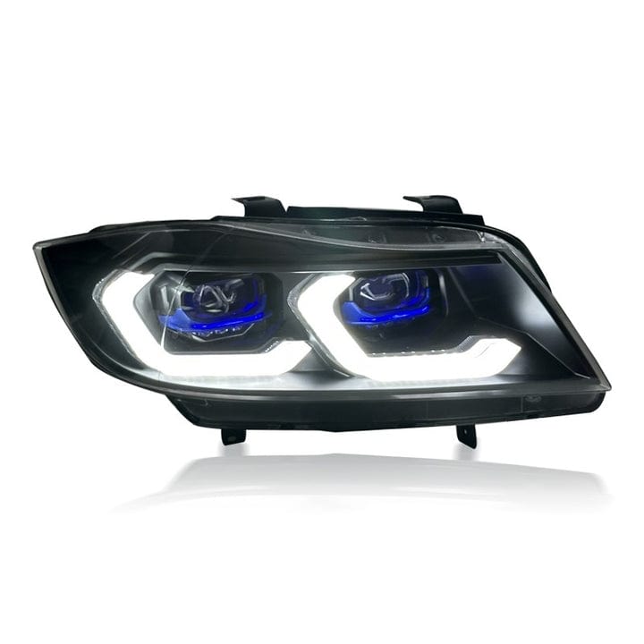 West Coast Euros Lighting Laser Style Yellow/White Color Switching LED Headlights V2 - E90 3 Series