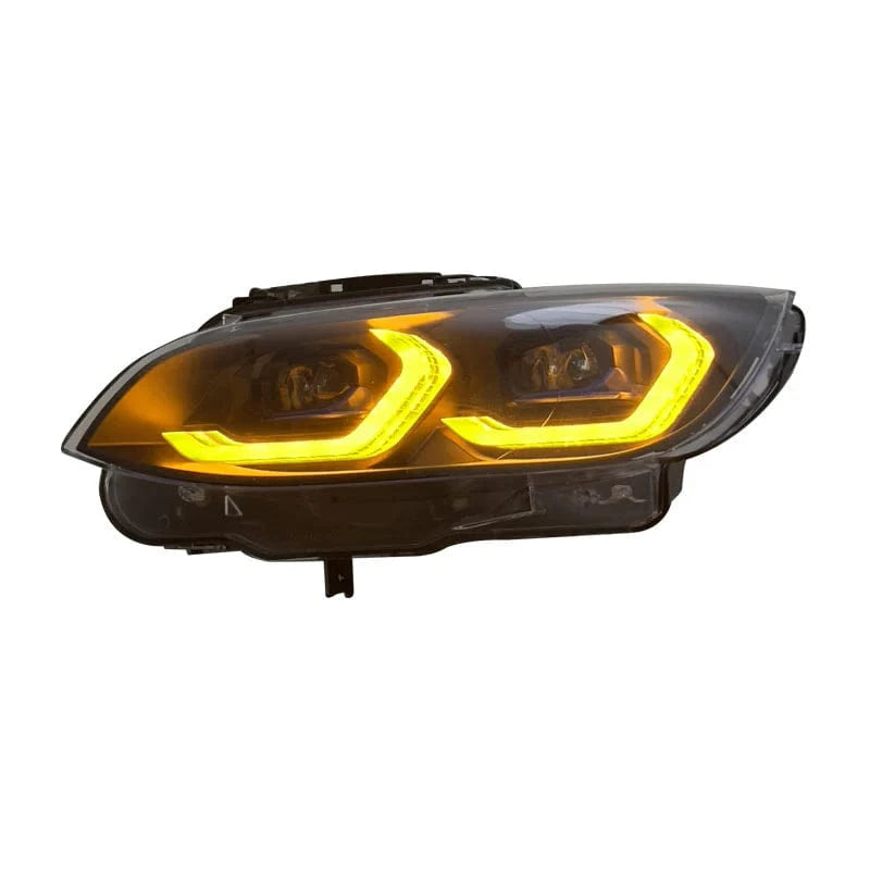 West Coast Euros Lighting Laser Style Yellow/White Color Switching LED Headlights V2 - E9X M3 / E92 3 Series