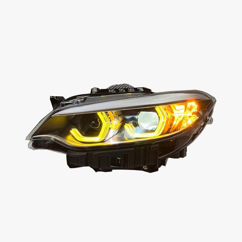 West Coast Euros Lighting LCI Ikon Style Color Switching (Yellow/White) LED Headlights - BMW F87 M2 / F22 2 Series