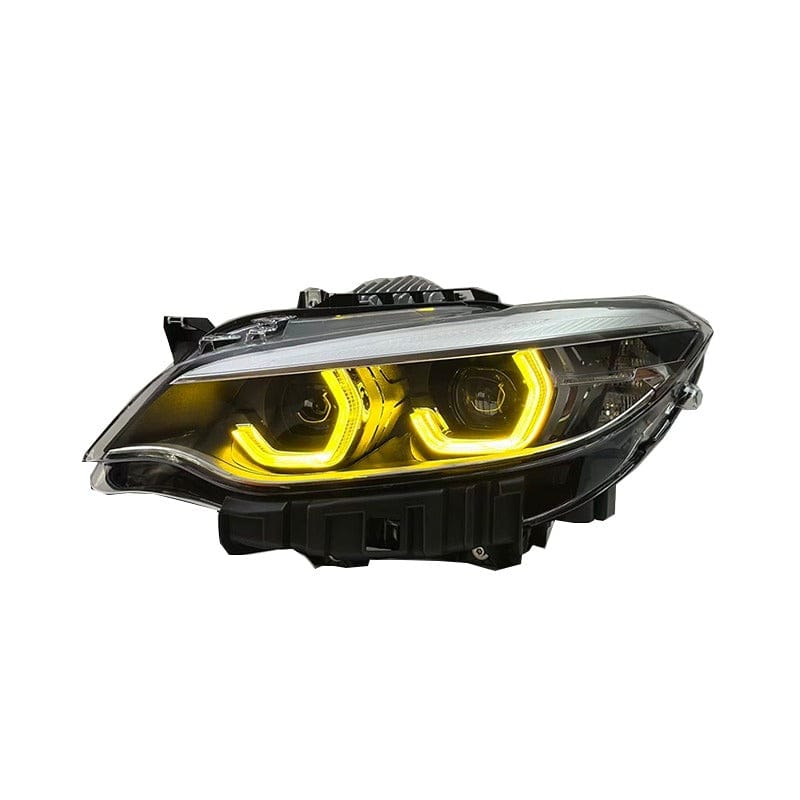 West Coast Euros Lighting LCI Ikon Style Color Switching (Yellow/White) LED Headlights - BMW F87 M2 / F22 2 Series