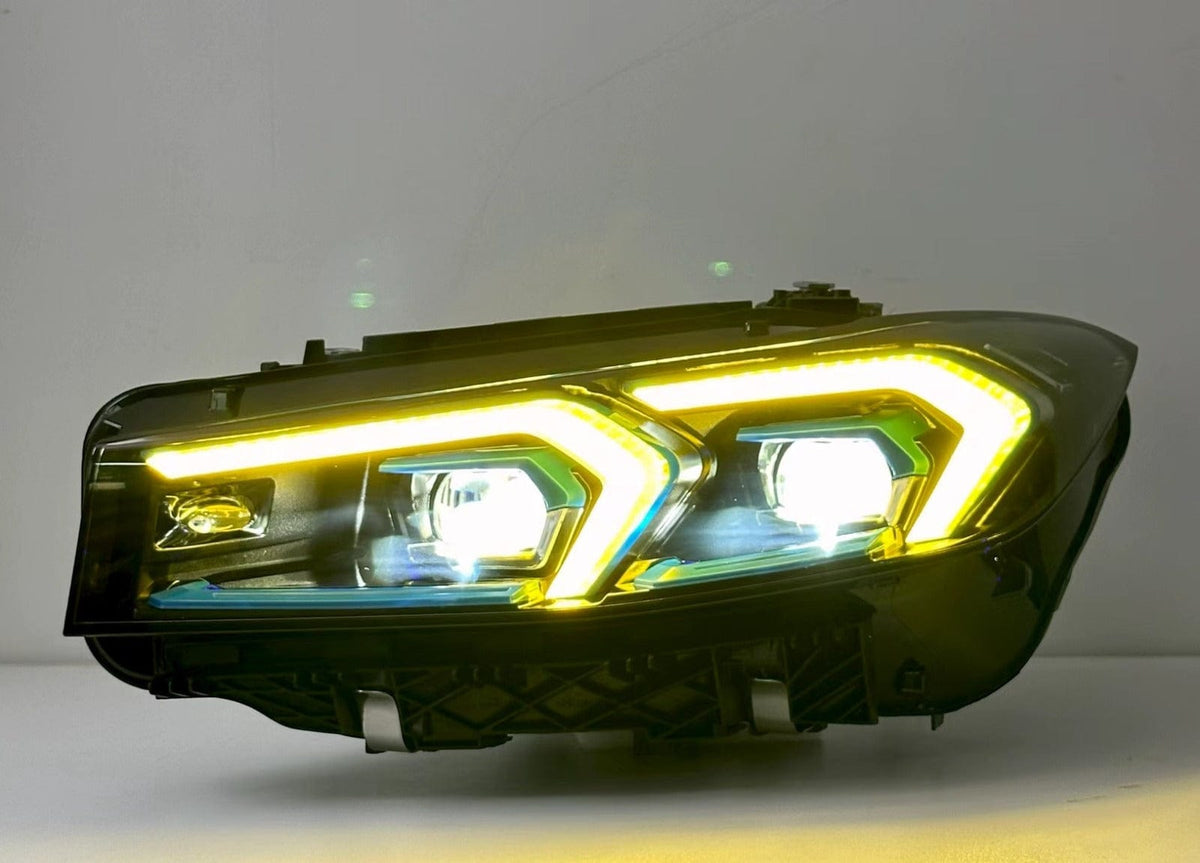West Coast Euros Lighting LCI Style Adaptive Color Switching Yellow/White LED Headlights - G20 3 Series (Pre-LCI)