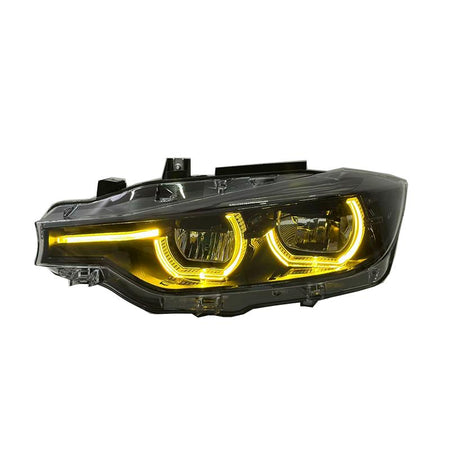 West Coast Euros Lighting LCI Style Smoked LED Color Switching Headlights - F30 3 Series / F31 3 Series