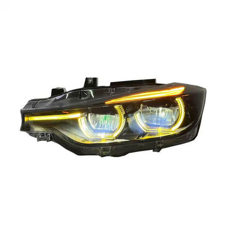West Coast Euros Lighting LCI Style Smoked LED Color Switching Headlights - F30 3 Series / F31 3 Series