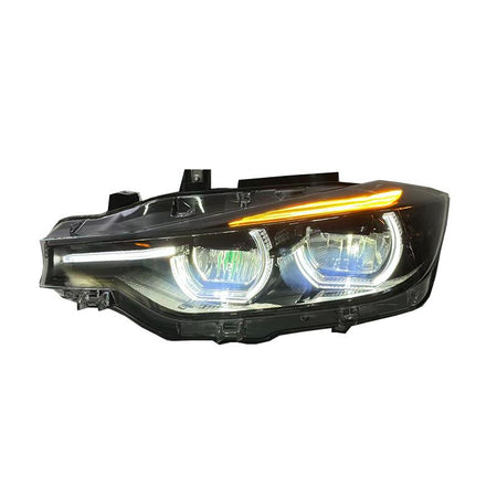 West Coast Euros Lighting LCI Style Smoked LED Color Switching Headlights - F30 3 Series / F31 3 Series