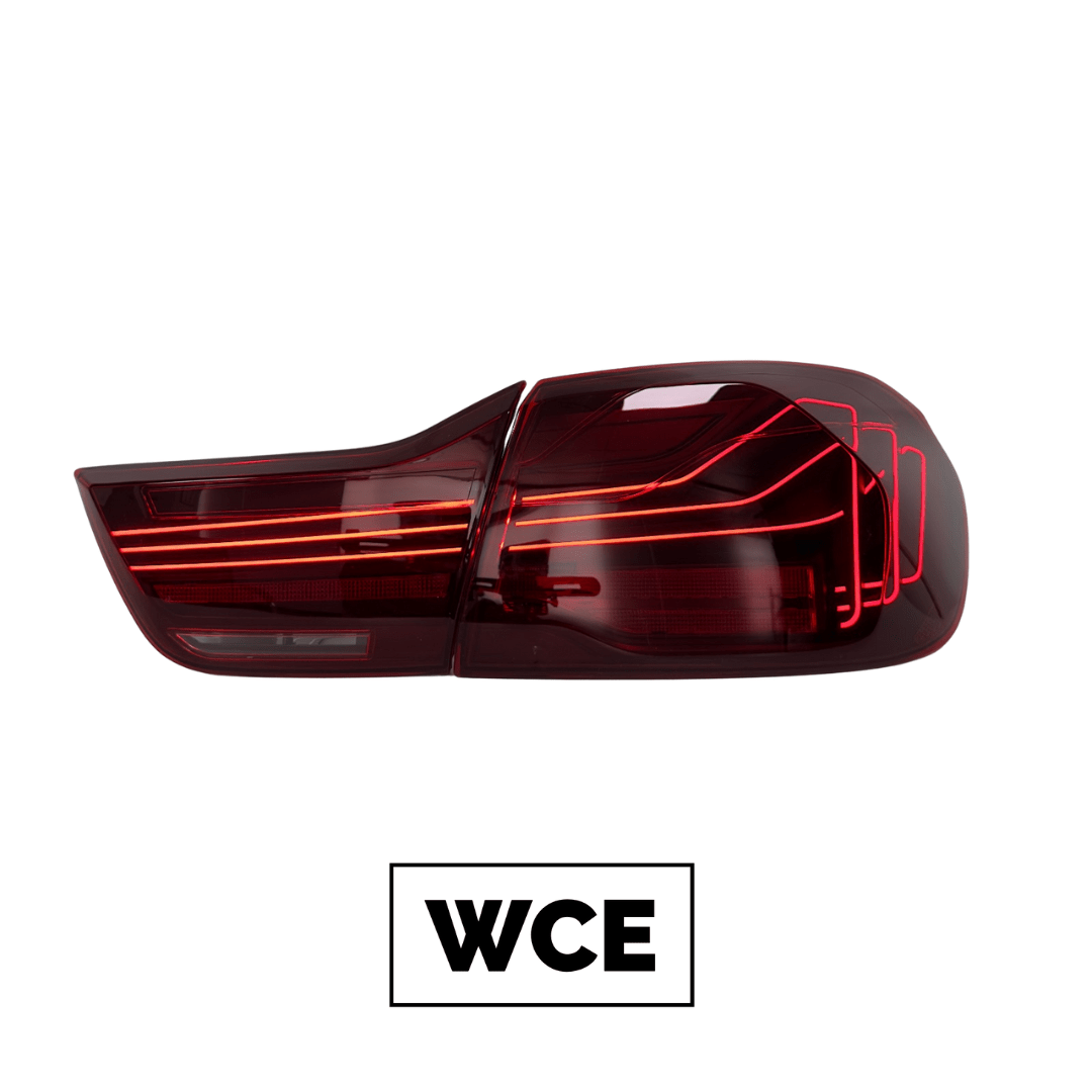 West Coast Euros Lighting Red BMW F32 4 Series / F82 M4 CSL Laser Style Tail Lights (Smoked & Red)
