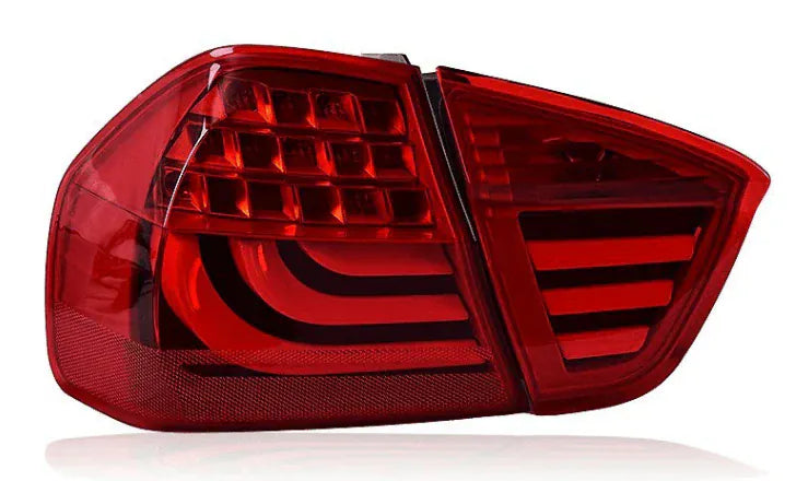 West Coast Euros Lighting Red LED Smoked Tail Lights - BMW E90 3 Series & M3 (Pre-LCI)