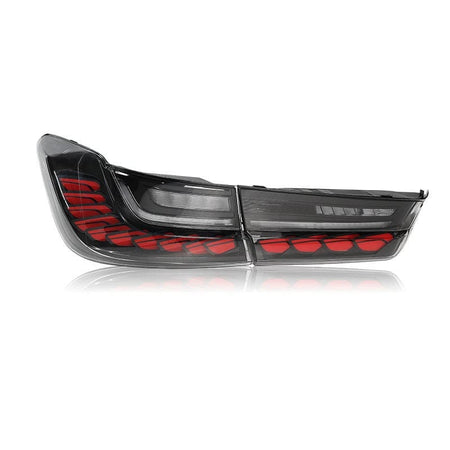 West Coast Euros Lighting Smoked w/ Red Scales GTS Oled Style LED Tail Lights - G20 3 Series / G80 M3
