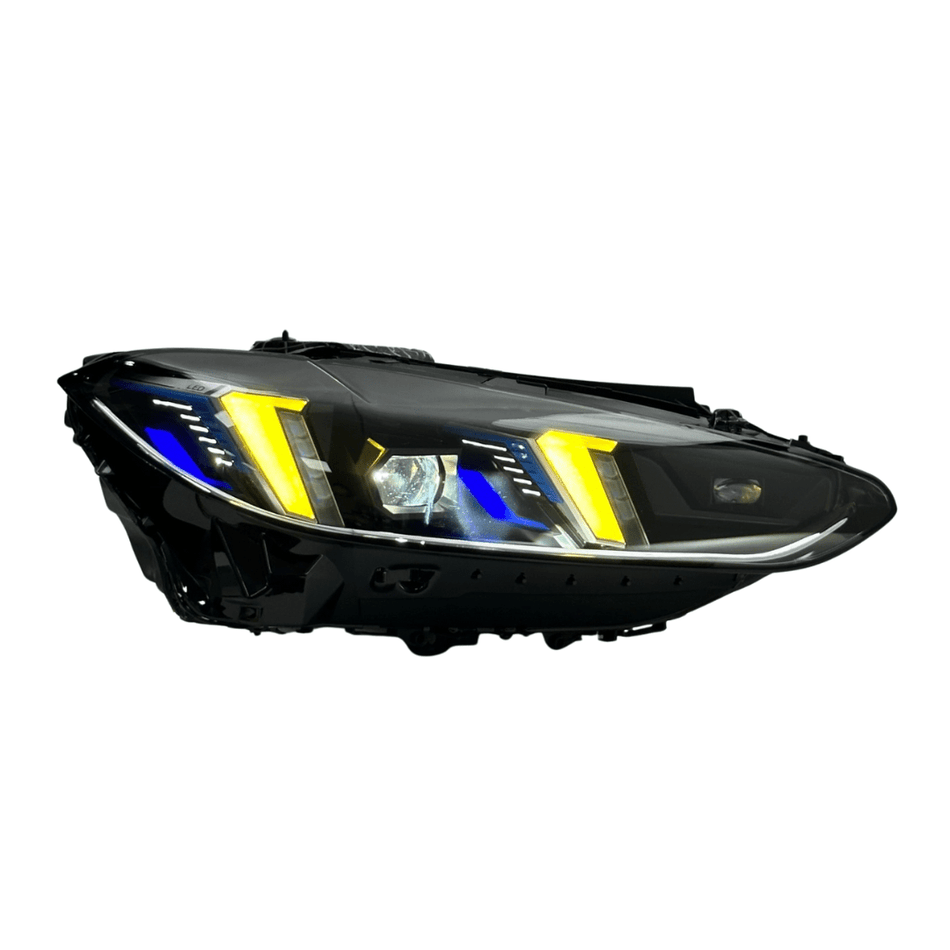 West Coast Euros Lighting Snake Eye LCI Style Color Switching Yellow/White LED Headlights - G80 M3 / G82 M4 / G22 4 Series