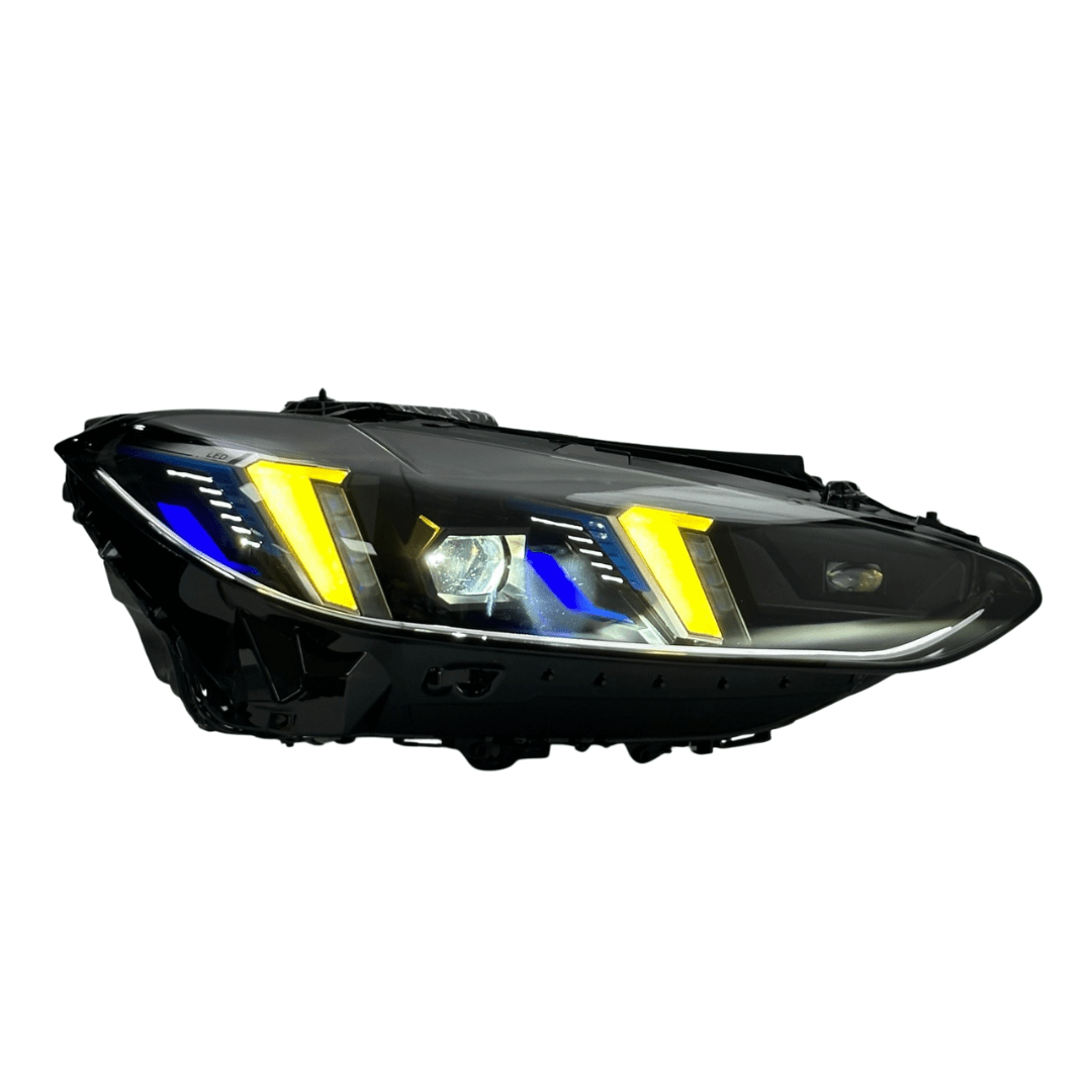 West Coast Euros Lighting Snake Eye LCI Style Color Switching Yellow/White LED Headlights - G80 M3 / G82 M4 / G22 4 Series