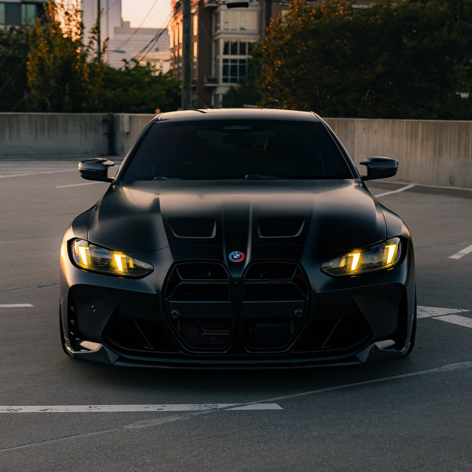 West Coast Euros Lighting Snake Eye LCI Style Color Switching Yellow/White LED Headlights - G80 M3 / G82 M4 / G22 4 Series