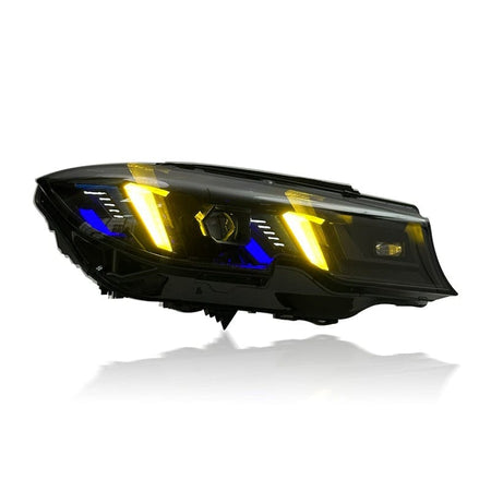 West Coast Euros Lighting Snake Eye Style Yellow/White Color Switching LED Headlights - G20 3 Series
