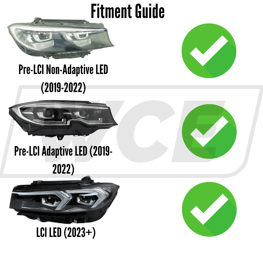 West Coast Euros Lighting Snake Eye Style Yellow/White Color Switching LED Headlights - G20 3 Series
