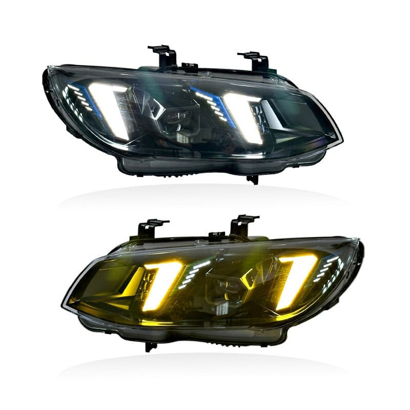 West Coast Euros Lighting Snake Eye Style Yellow/White Color Switching LED Headlights V2 - E9X M3 / E92 3 Series