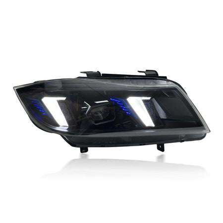 West Coast Euros Lighting Snake Eyes Style LED Color Switching Yellow/White Headlights - E90 3 Series