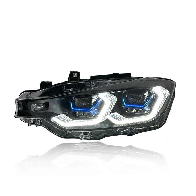 West Coast Euros Lighting X5 Style Color Switching Yellow / White LED Headlights - F30 3 Series / F31 3 Series