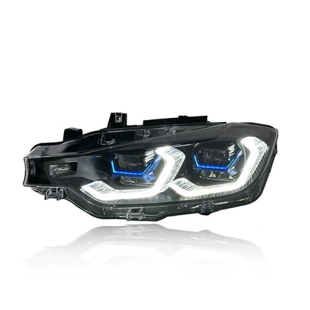 West Coast Euros Lighting X5 Style Color Switching Yellow / White LED Headlights - F30 3 Series / F31 3 Series