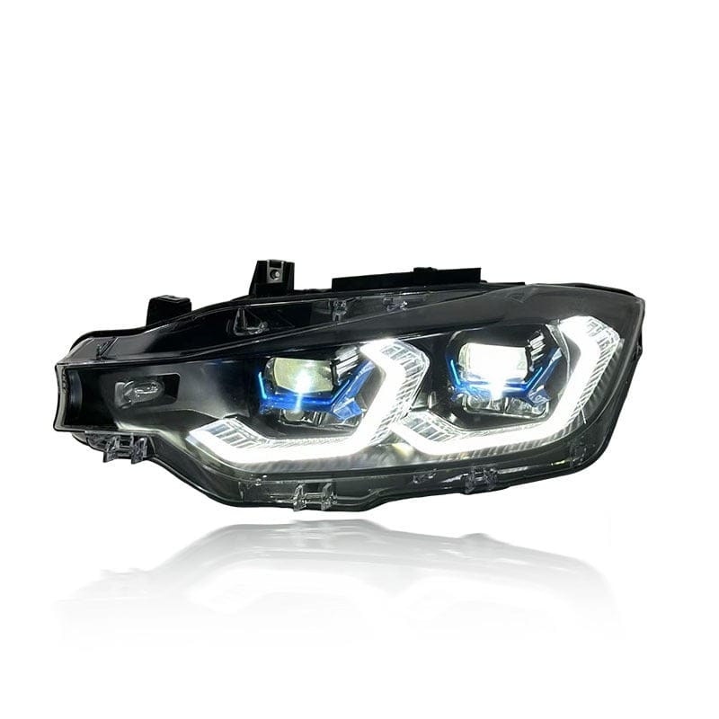 West Coast Euros Lighting X5 Style Color Switching Yellow / White LED Headlights - F30 3 Series / F31 3 Series