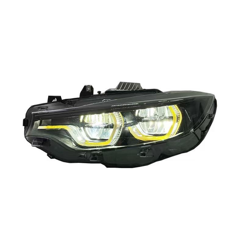 West Coast Euros Lighting Yellow/White/Amber DRL IKON Style LCI2 LED Color Switching Headlights V3 (Coding Included) - F80 M3 / F82 M4 / F32 4 Series