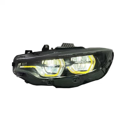 West Coast Euros Lighting Yellow/White/Amber DRL IKON Style LCI2 LED Color Switching Headlights V3 (Coding Included) - F80 M3 / F82 M4 / F32 4 Series