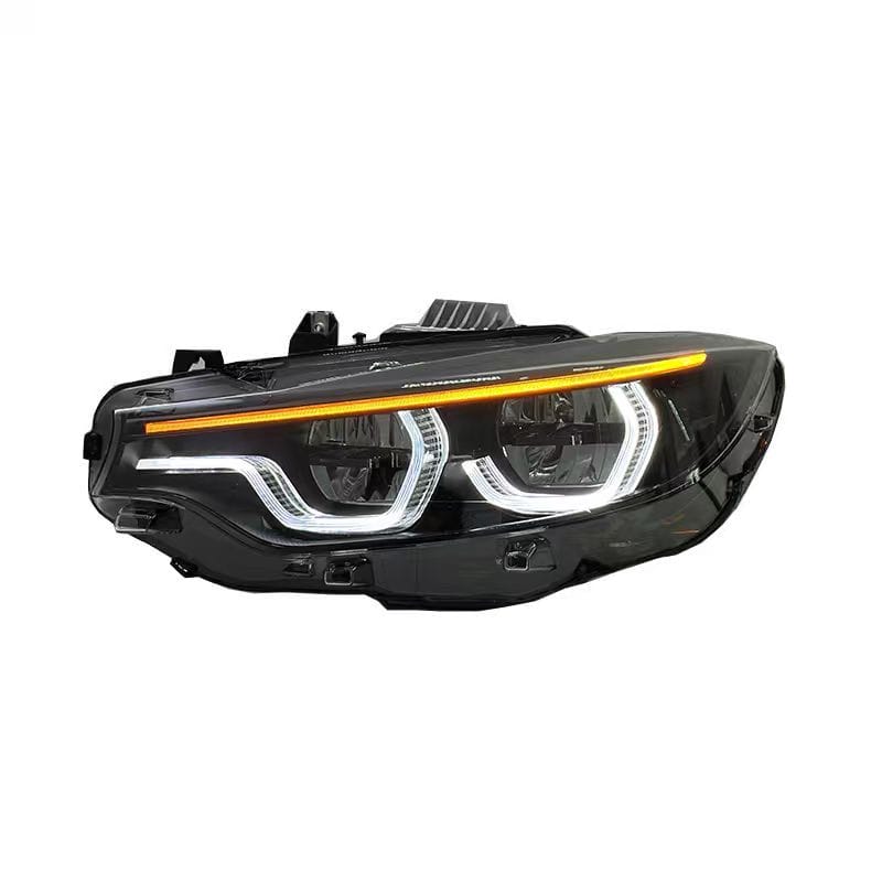 West Coast Euros Lighting Yellow/White/Amber DRL IKON Style LCI2 LED Color Switching Headlights V3 (Coding Included) - F80 M3 / F82 M4 / F32 4 Series
