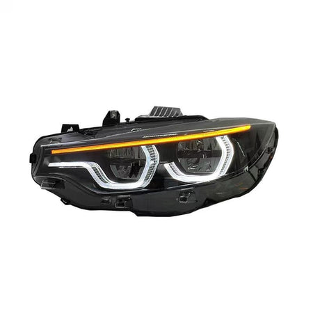 West Coast Euros Lighting Yellow/White/Amber DRL IKON Style LCI2 LED Color Switching Headlights V3 (Coding Included) - F80 M3 / F82 M4 / F32 4 Series