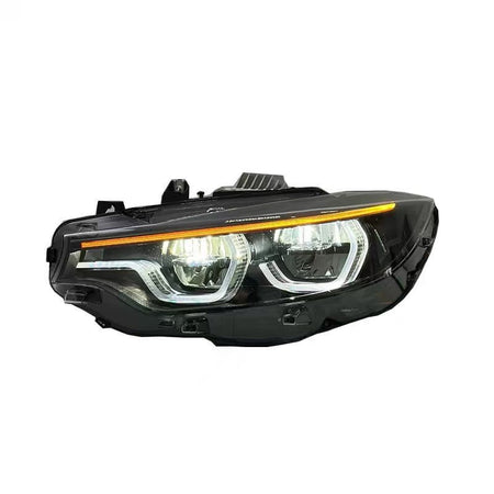 West Coast Euros Lighting Yellow/White/Amber DRL IKON Style LCI2 LED Color Switching Headlights V3 (Coding Included) - F80 M3 / F82 M4 / F32 4 Series