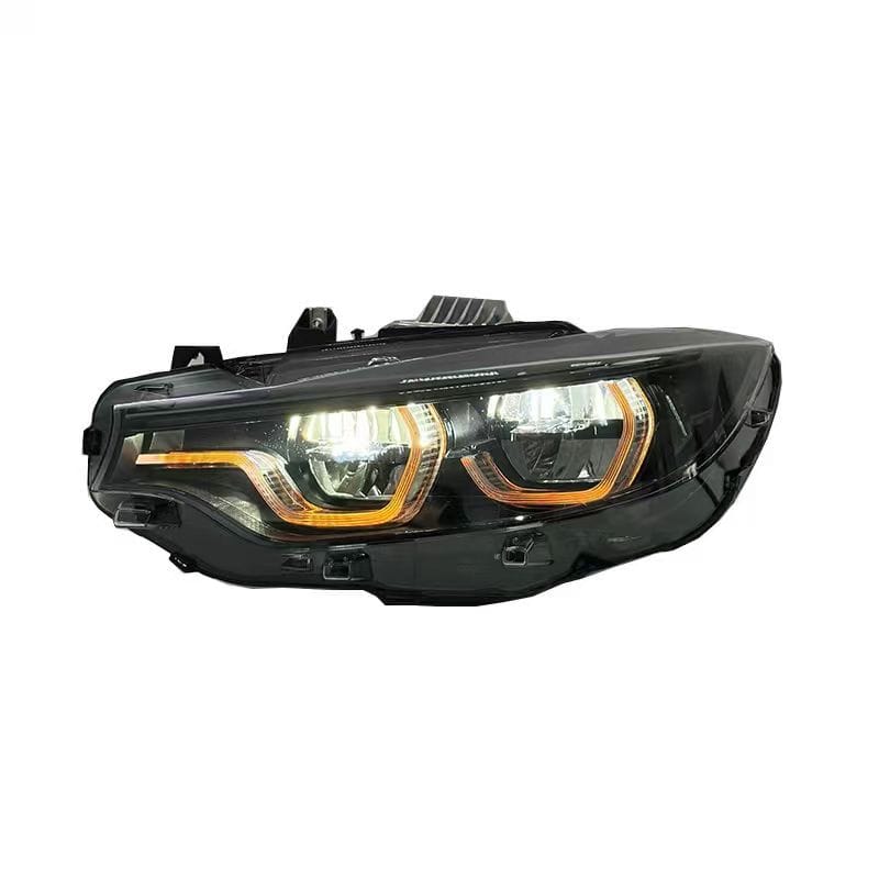 West Coast Euros Lighting Yellow/White/Amber DRL IKON Style LCI2 LED Color Switching Headlights V3 (Coding Included) - F80 M3 / F82 M4 / F32 4 Series