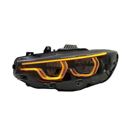 West Coast Euros Lighting Yellow/White/Amber DRL IKON Style LCI2 LED Color Switching Headlights V3 (Coding Included) - F80 M3 / F82 M4 / F32 4 Series