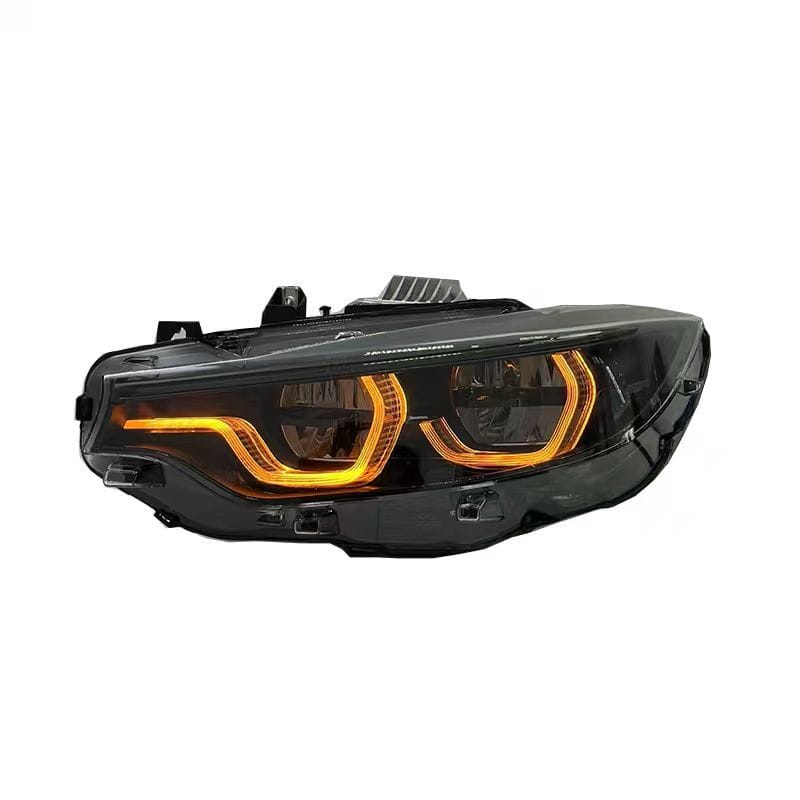 West Coast Euros Lighting Yellow/White/Amber DRL IKON Style LCI2 LED Color Switching Headlights V3 (Coding Included) - F80 M3 / F82 M4 / F32 4 Series