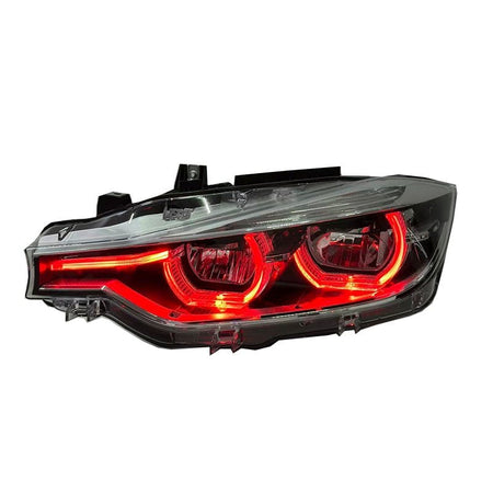 West Coast Euros Lighting Yellow/White/Red / 2013-2015 Halogen (Pre-LCI) / No LCI Style LED Color Switching Headlights - F30 3 Series / F31 3 Series