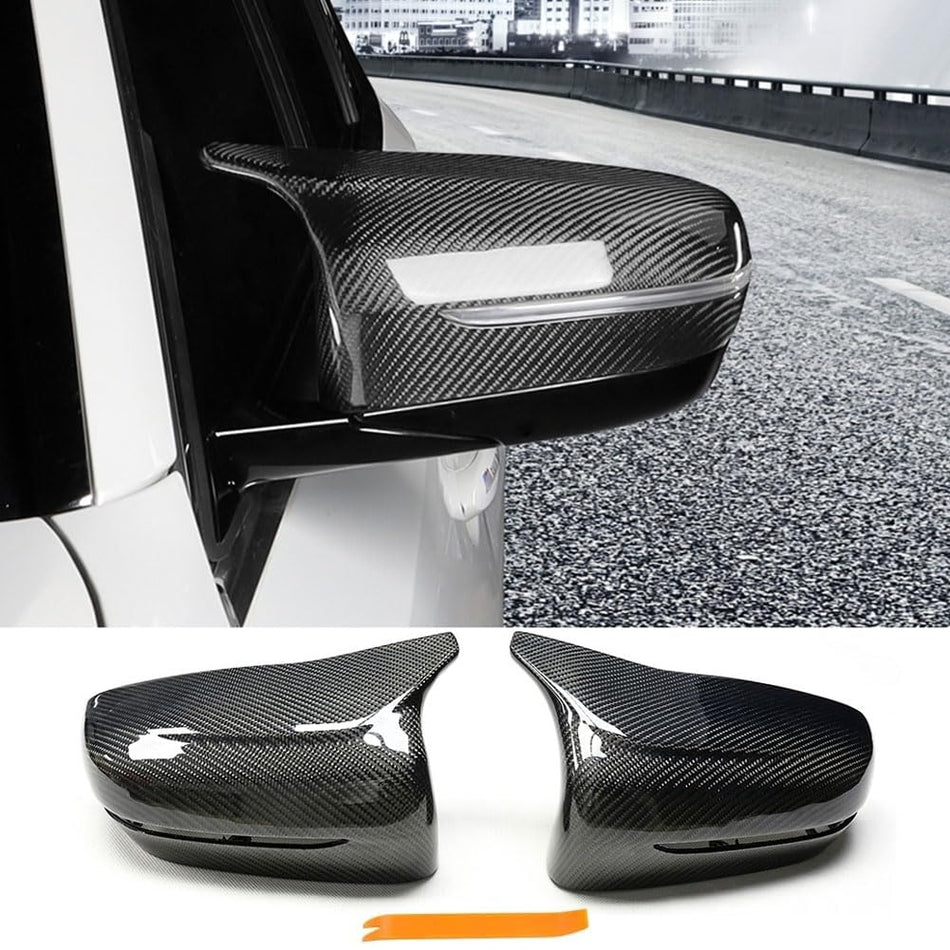West Coast Euros M Style Dry Carbon Fiber Mirror Cap Replacements - G20 3 Series / G22 4 Series / G42 230i (Verify Fitment!)