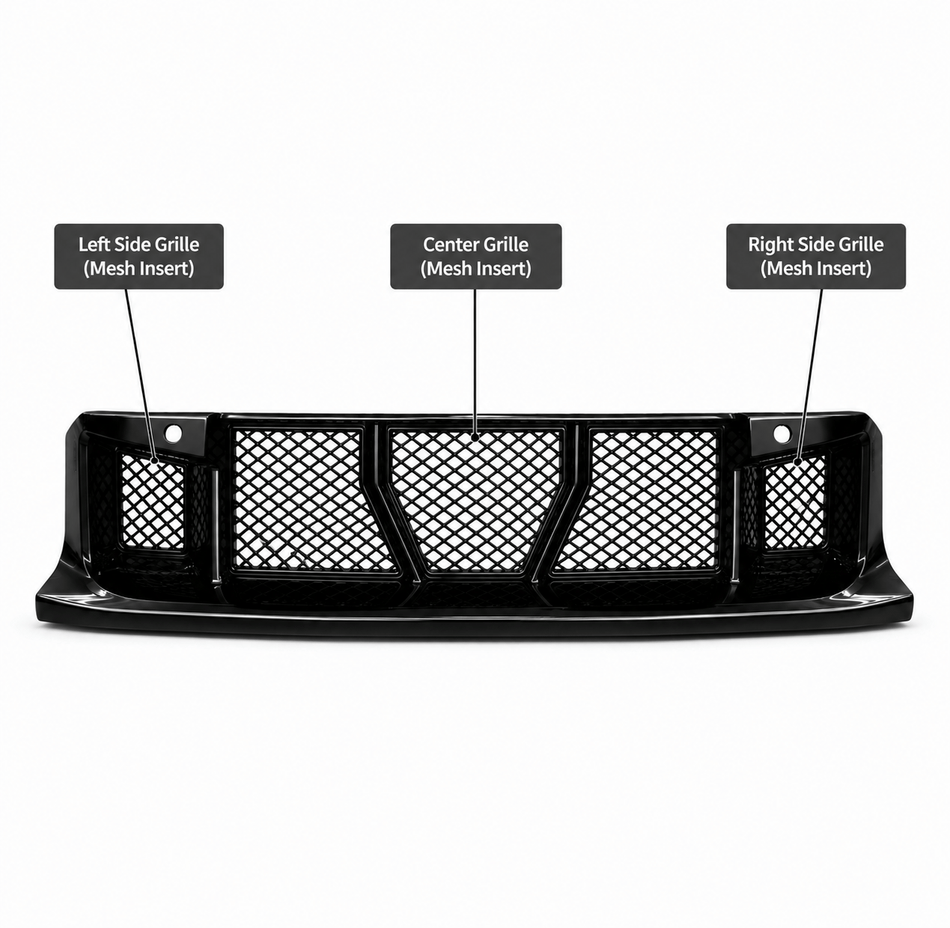 West Coast Euros Mesh Front Bumper Lower Protector Bug Rock Mesh (5PC) - G87 M2