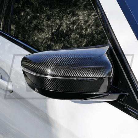 West Coast Euros Mirror Caps Dry Carbon Fiber Mirror Cap Replacements - F90 M5