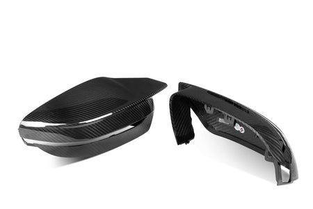 West Coast Euros Mirror Caps Dry Carbon Fiber Mirror Cap Replacements - G80 M3 / G82 M4 / G87 M2