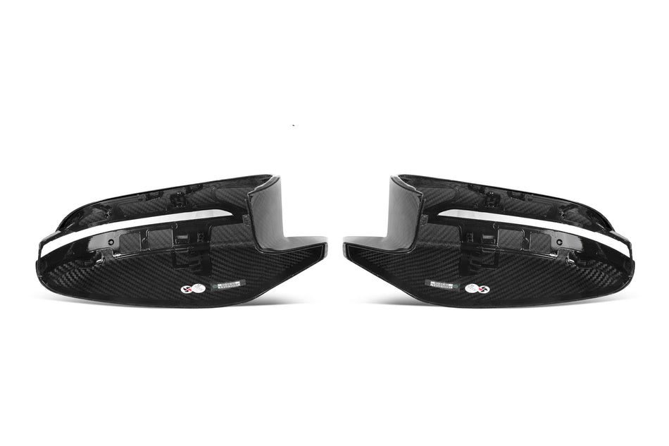 West Coast Euros Mirror Caps Dry Carbon Fiber Mirror Cap Replacements - G80 M3 / G82 M4 / G87 M2
