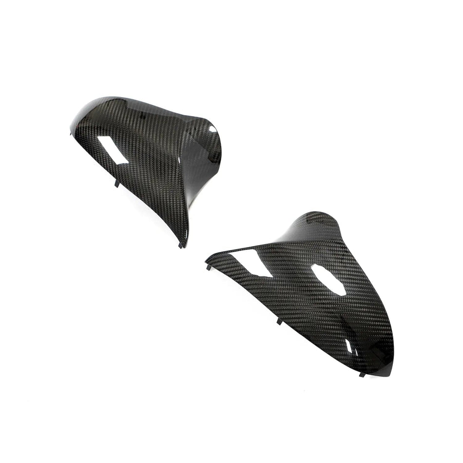 West Coast Euros Mirror Caps Dry Carbon Fiber Mirror Cap Replacements V2 - F80 M3 / F82 M4 / F87 M2C