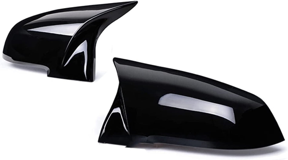 West Coast Euros Mirror Caps Gloss Black BMW M Style Mirror Conversion - F2x F3x