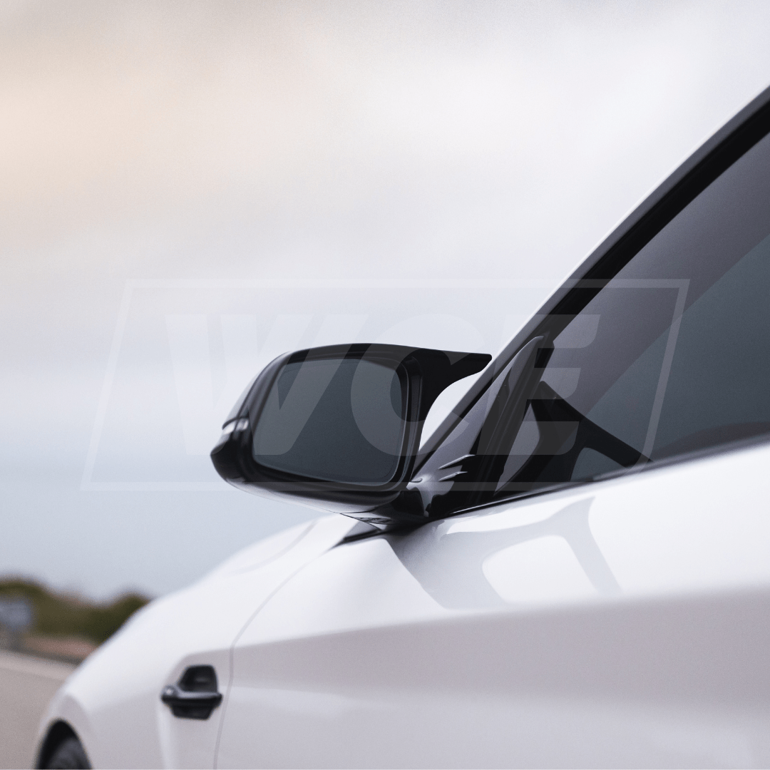 West Coast Euros Mirror Caps M Style Mirror Housing Conversion Gloss Black - BMW F2x F3x