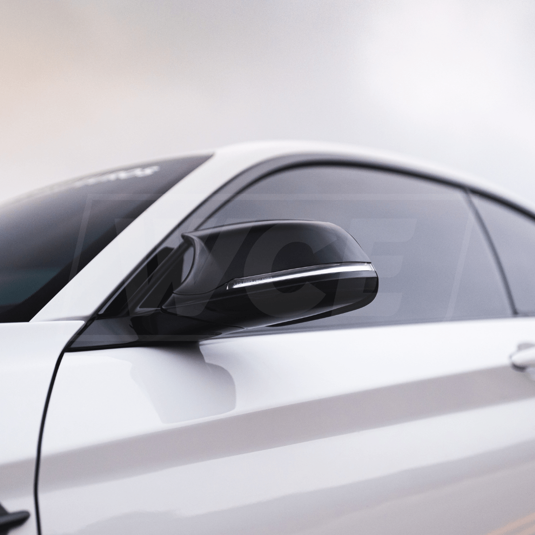 West Coast Euros Mirror Caps M Style Mirror Housing Conversion Gloss Black - BMW F2x F3x