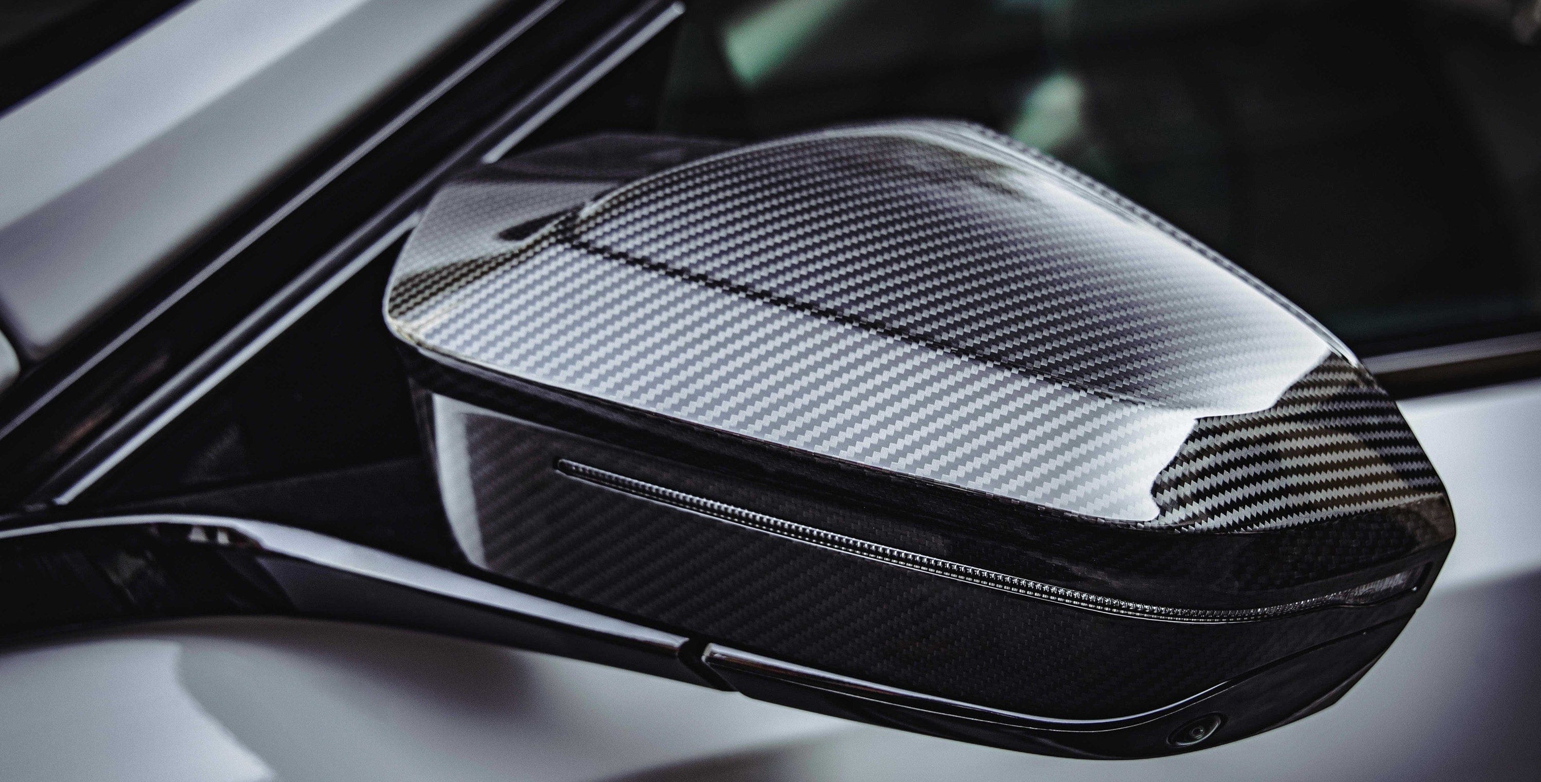 West Coast Euros Mirror Caps M5 Style Dry Carbon Fiber Mirror Caps- G90 M5 / G99 M5