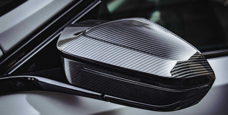 West Coast Euros Mirror Caps M5 Style Dry Carbon Fiber Mirror Caps- G90 M5 / G99 M5
