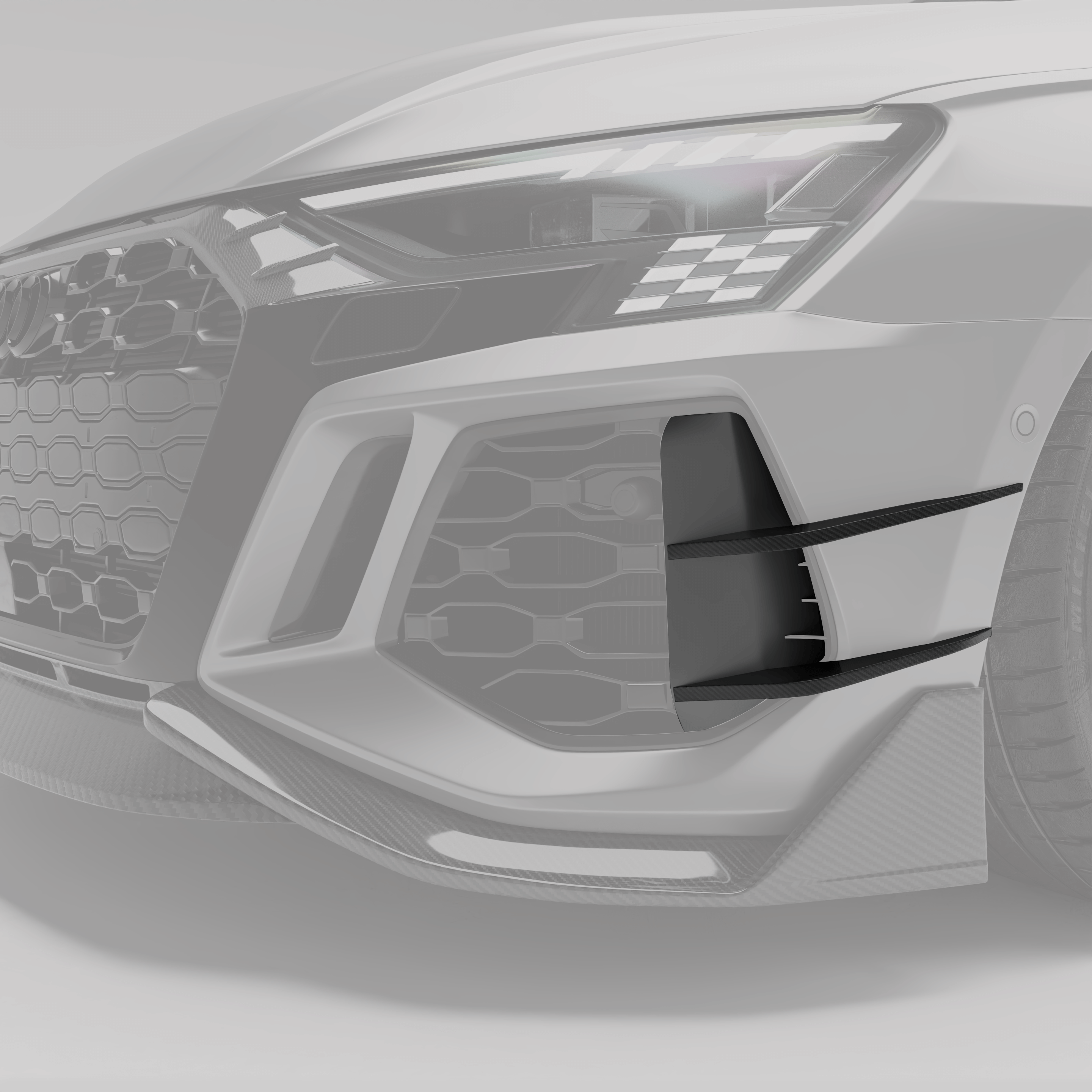 West Coast Euros Misc. Exterior Audi RS3 8Y Sportback Carbon Fiber Canards