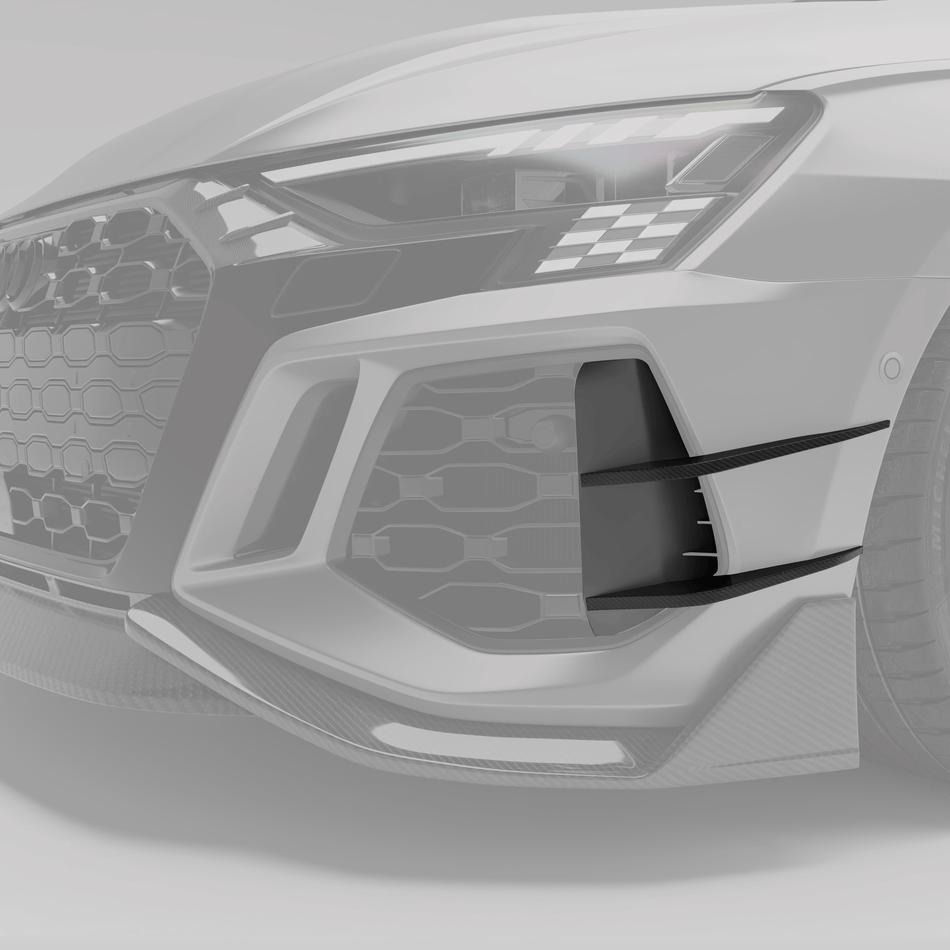 West Coast Euros Misc. Exterior Audi RS3 8Y Sportback Carbon Fiber Canards