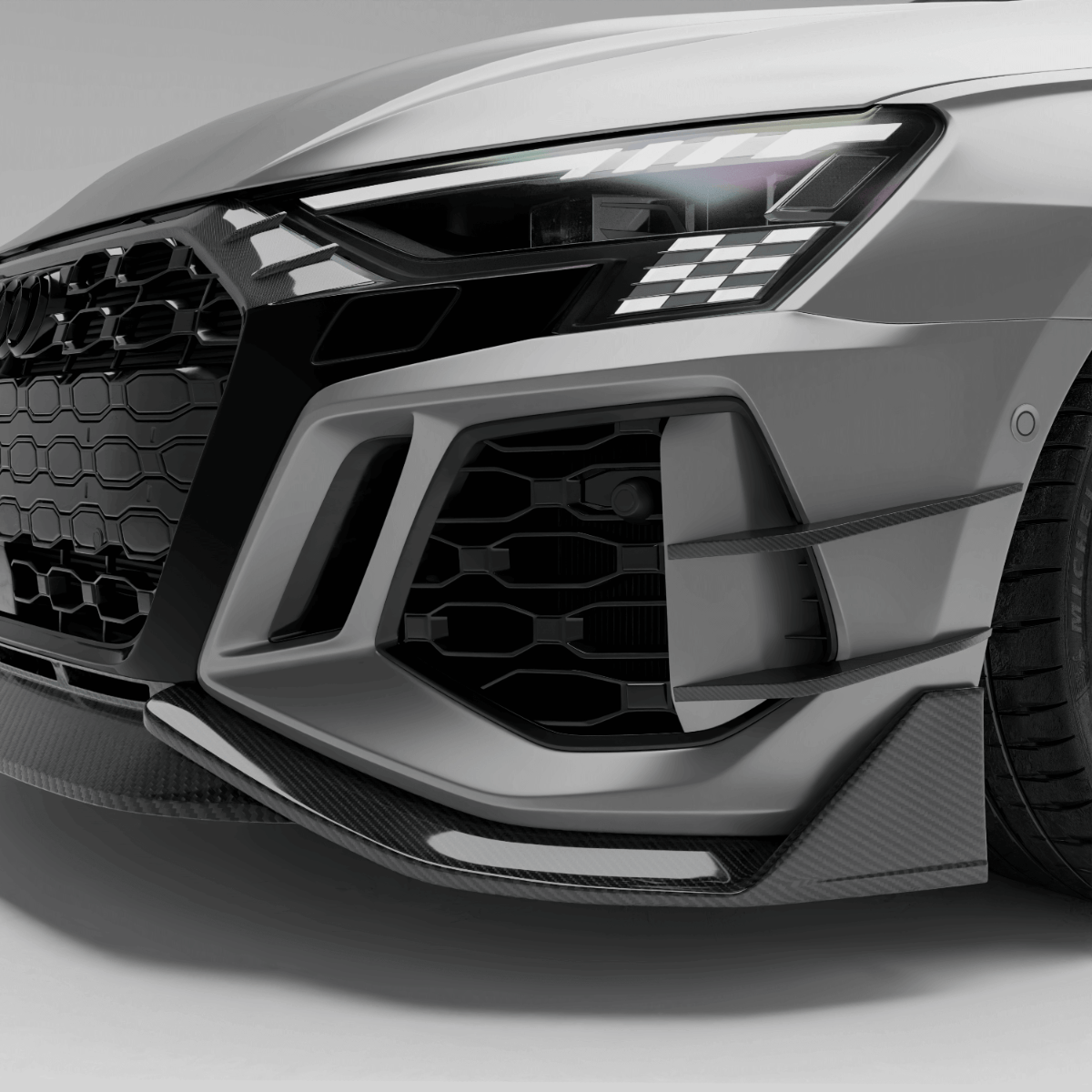 West Coast Euros Misc. Exterior Audi RS3 8Y Sportback Carbon Fiber Canards